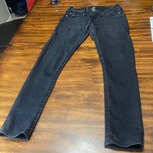 True Religion skinny flap black.